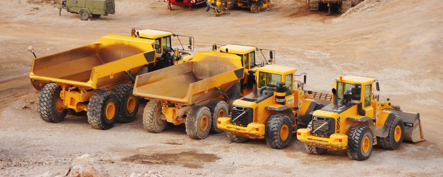 construction equipment at a job site